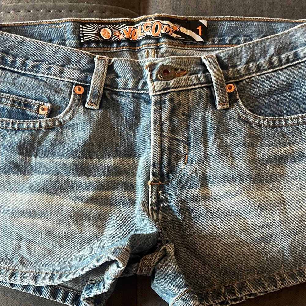 EUC Volcom Jean shorts size 1